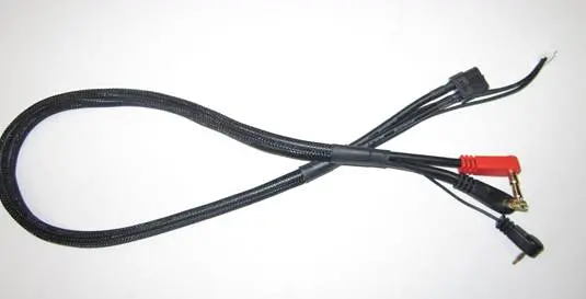 Tq Wire - Xt60 Charge Cable W/ Strain Reliefs 1
