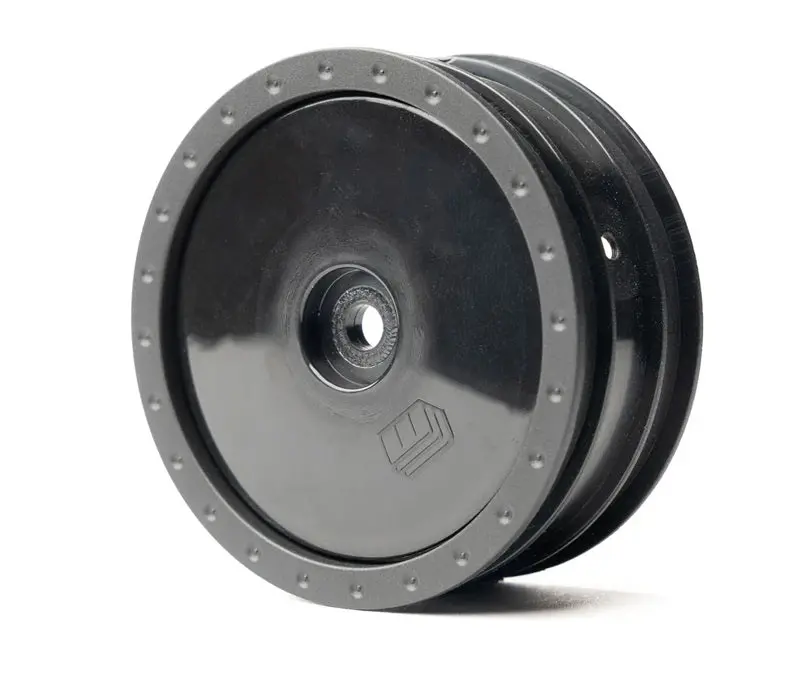 Whitz Racing - 1/10 Whiplash Front 2.2" 12Mm Sprint Car Wheels (2) With Inserts, Black 1
