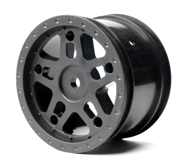 Whitz Racing - 1/10 Whiplash Rear 2.2" 12Mm Sprint Car Wheels (2) With Inserts, Yellow 2