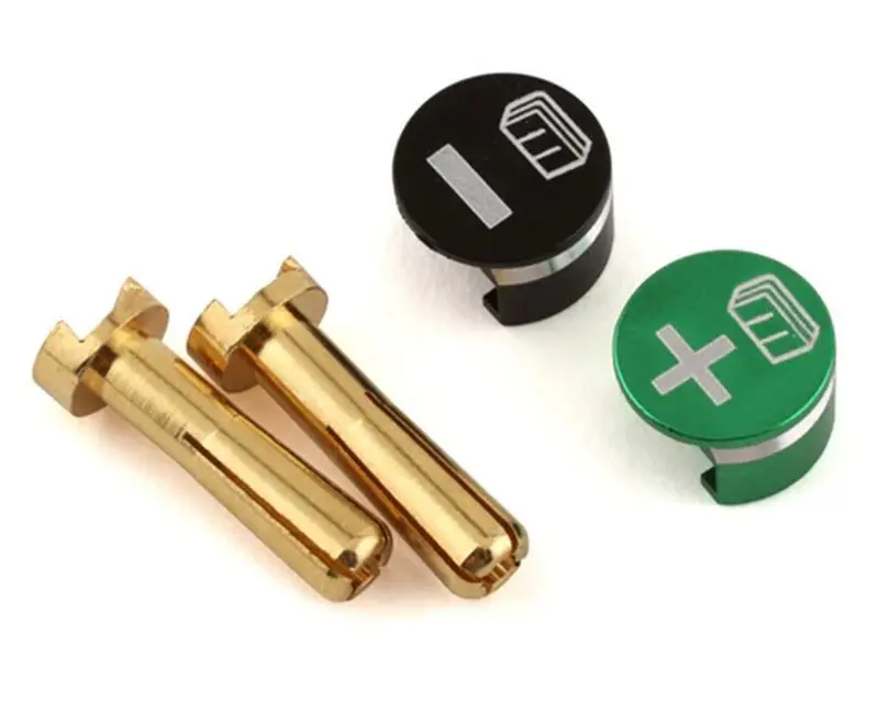 Whitz Racing - Battery Grabs & Bullet Connectors (4Mm)(Green) 1
