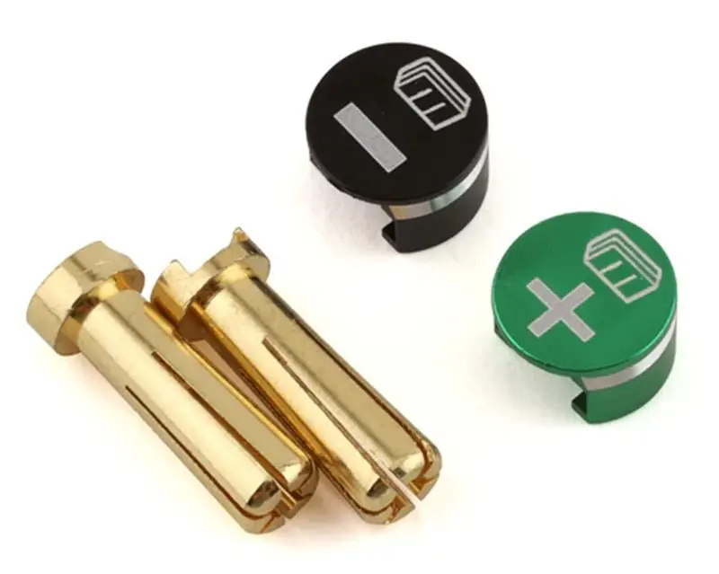 Whitz Racing - Battery Grabs & Bullet Connectors (5Mm)(Green) 1