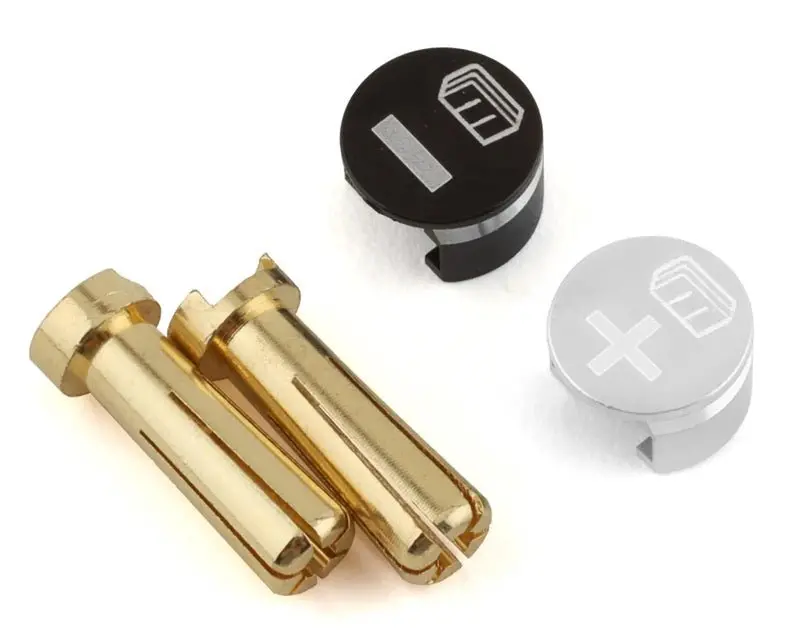 Whitz Racing - Battery Grabs & Bullet Connectors (5Mm)(Silver) 1