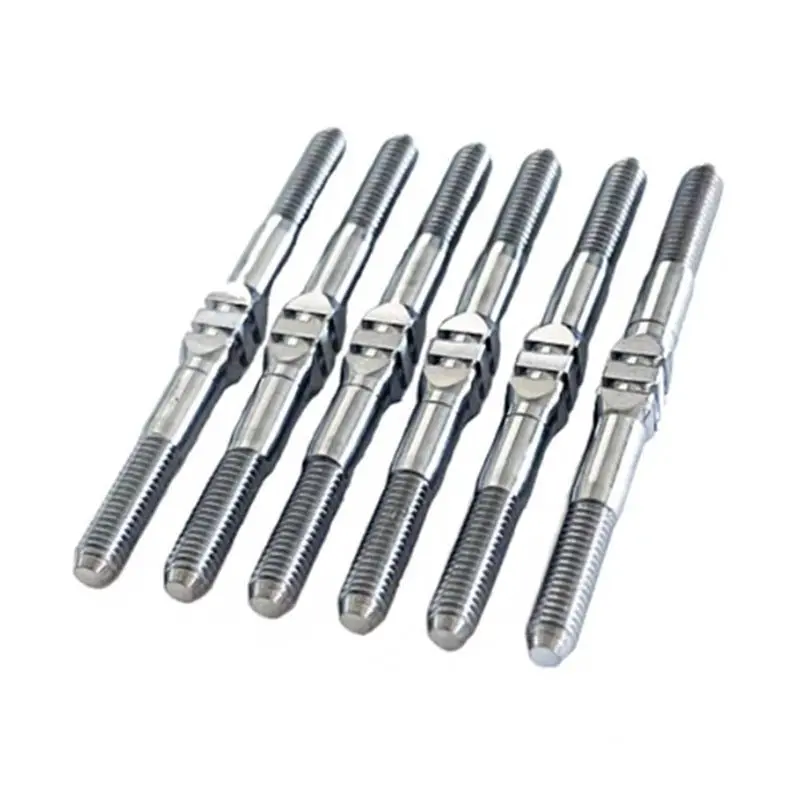 Whitz Racing - Custom Works Rocket 4 Late Model - Hypermax 3.5Mm Titanium Turnbuckle Kit, Natural 1