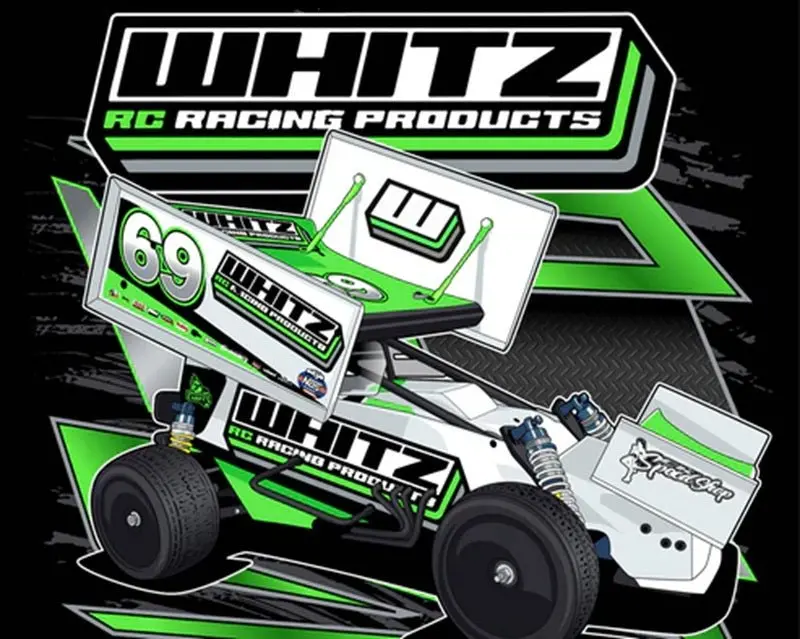 Whitz Racing - #Dirtoval T-Shirt (Black)(Xx-Large) 2