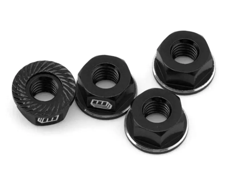 Whitz Racing - M4 Flanged Wheel Nut (Black) 1