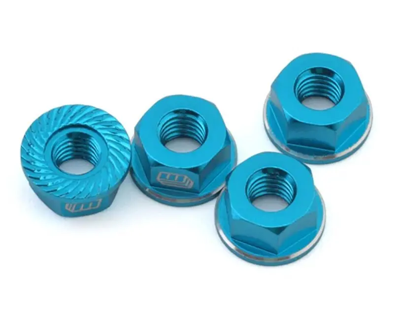 Whitz Racing - M4 Flanged Wheel Nut (Blue) 1