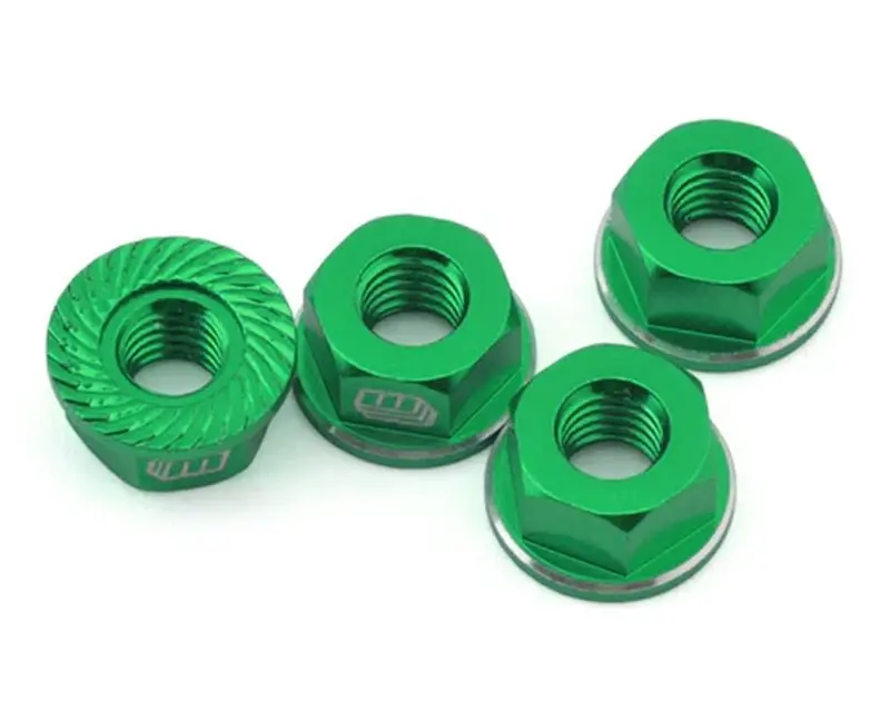 Whitz Racing - M4 Flanged Wheel Nut (Green) 1