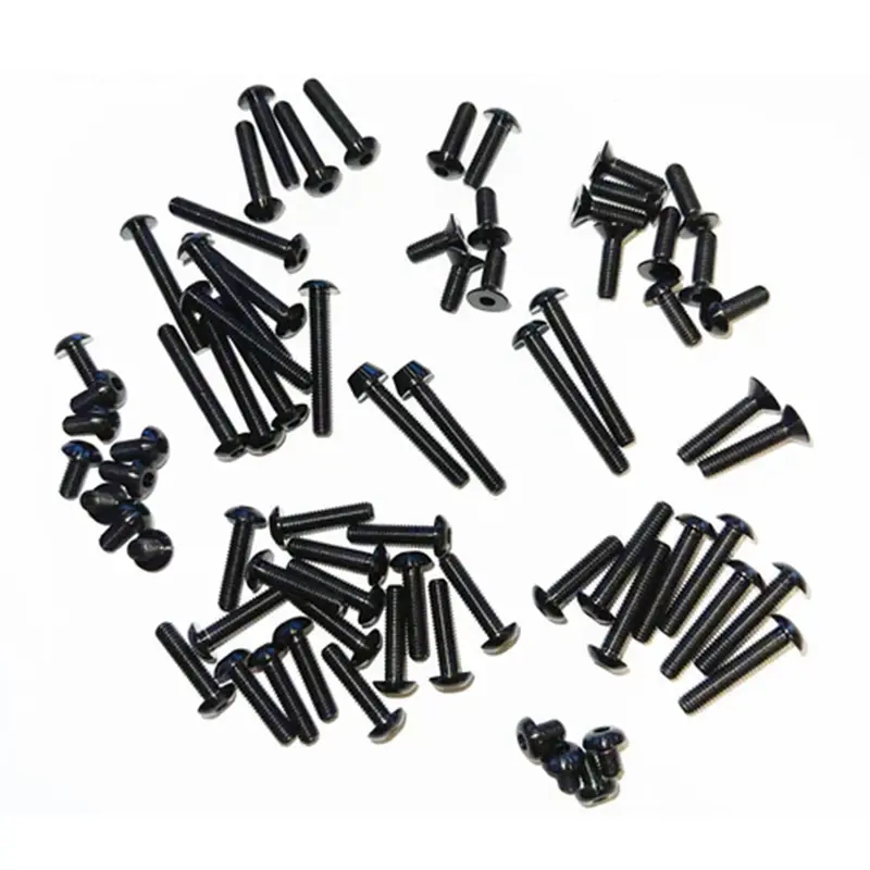 Whitz Racing Products - Schumacher Ld3 Hyperlite Titanium Upper Screw Kit, Black 1