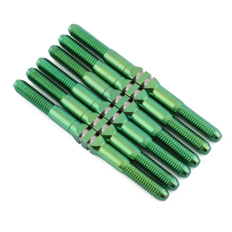Whitz Racing Products - Team Associated B7.1 Hypermax Titanium Turnbuckle, Green 1