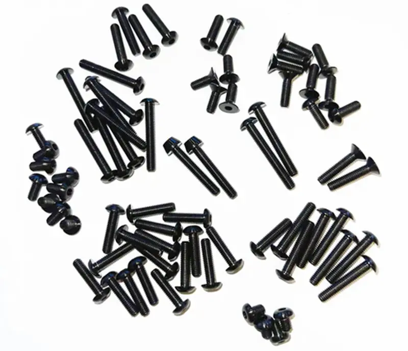 Whitz Racing Products - Tlr 22X Hyperlite Titanium Upper Screw Kit, Black 1