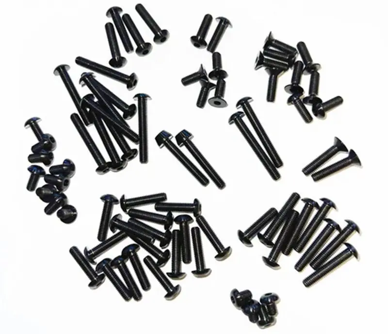 Whitz Racing - Team Associated B6.4 - Hyperlite 2.5Mm Titanium Upper Screw Kit, Black 1