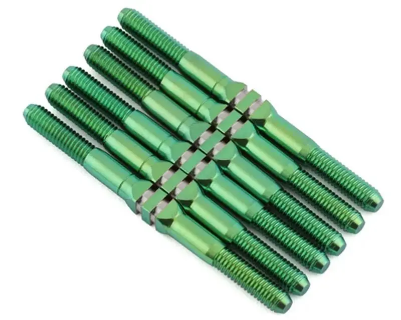 Whitz Racing - Team Associated B6.4 Hypermax 3.5Mm Ti Turnbuckle Kit, Green 1