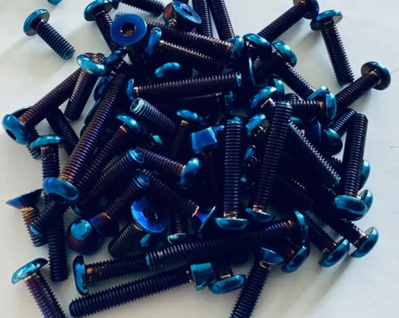 Whitz Racing - Team Associated B7 Hyperlite Ti Upper Screw Kit (Blue) 1