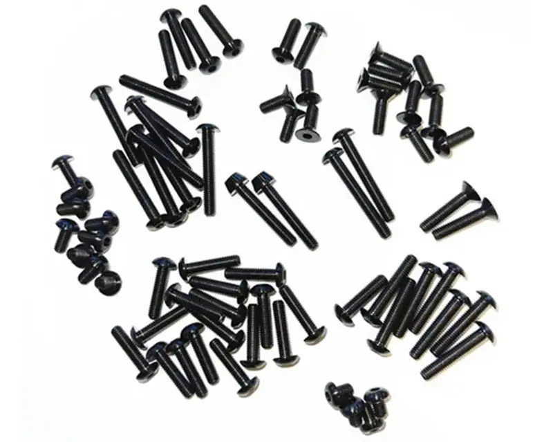 Whitz Racing - Team Associated B74.2 Hyperlite Ti Upper Screw Kit, Black 1