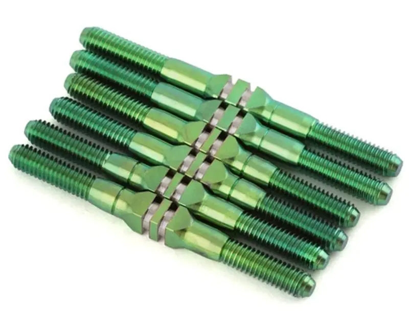 Whitz Racing - Team Associated B74.2 Hypermax Ti Turnbuckles (Green) 1