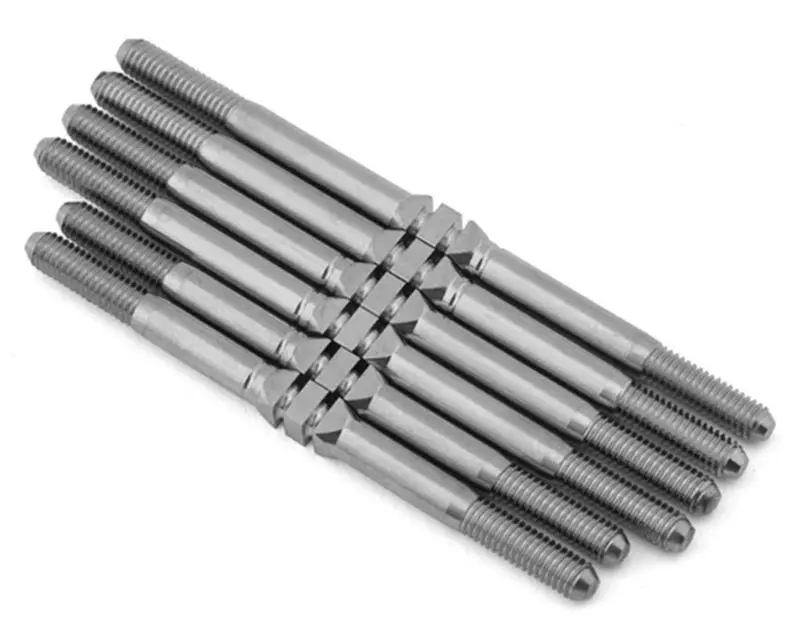 Whitz Racing - Team Associated Sc6.4 Hypermax Titanium Turnbuckles, Natural 1
