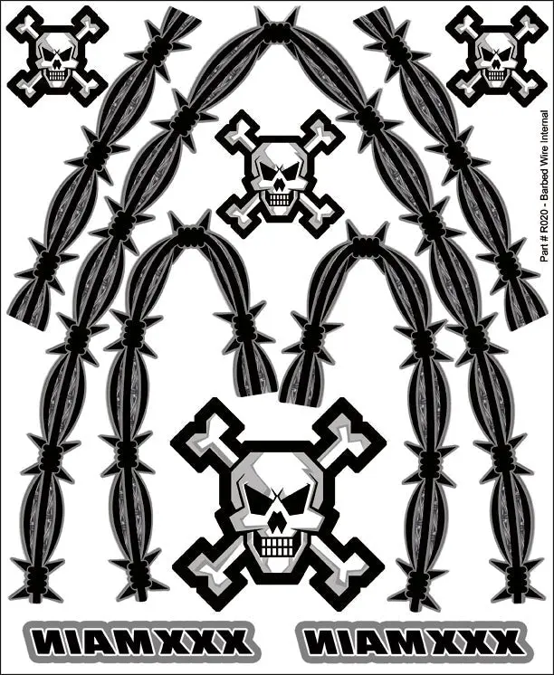 Xxx Main Racing - Barbed Wire Internal Graphic 1