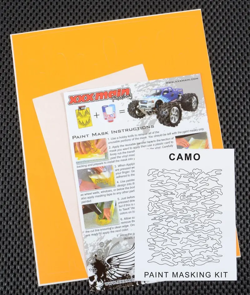 Xxx Main Racing - Camo Paint Mask 1