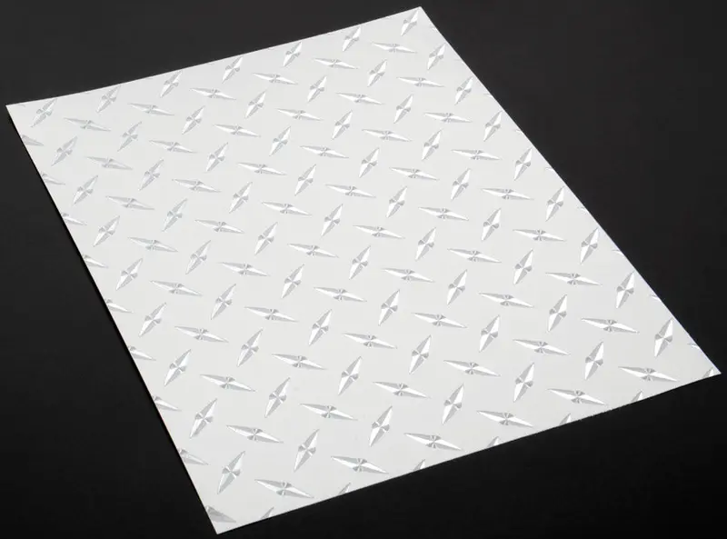 Xxx Main Racing - Chrome Diamond Plate Decal 8" X 11" 1