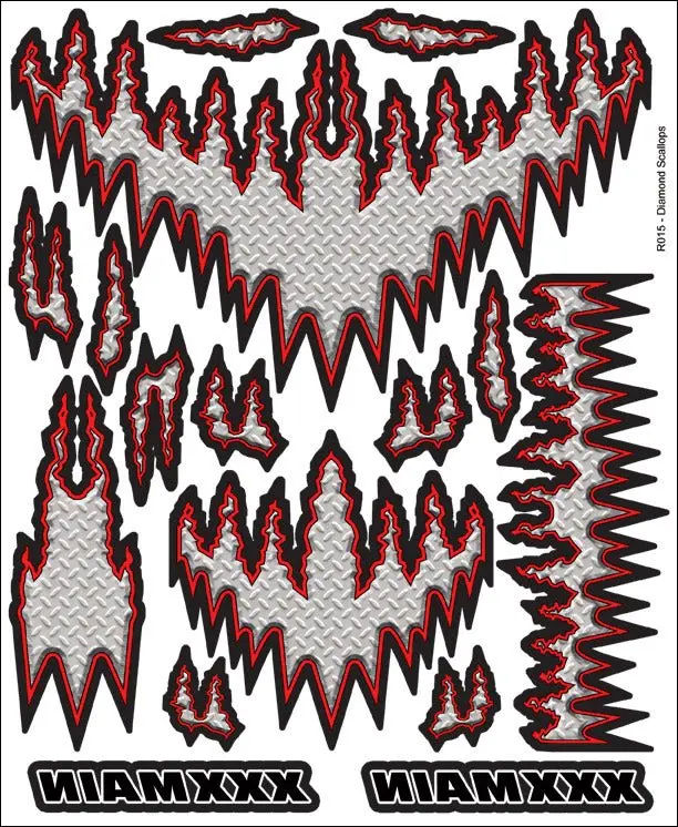 Xxx Main Racing - Diamond Scallops Internal Graphic 1