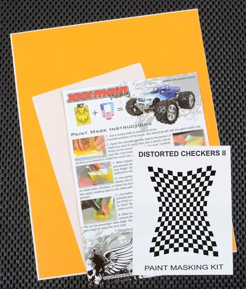 Xxx Main Racing - Distorted Checkers Ii Paint Mask 1