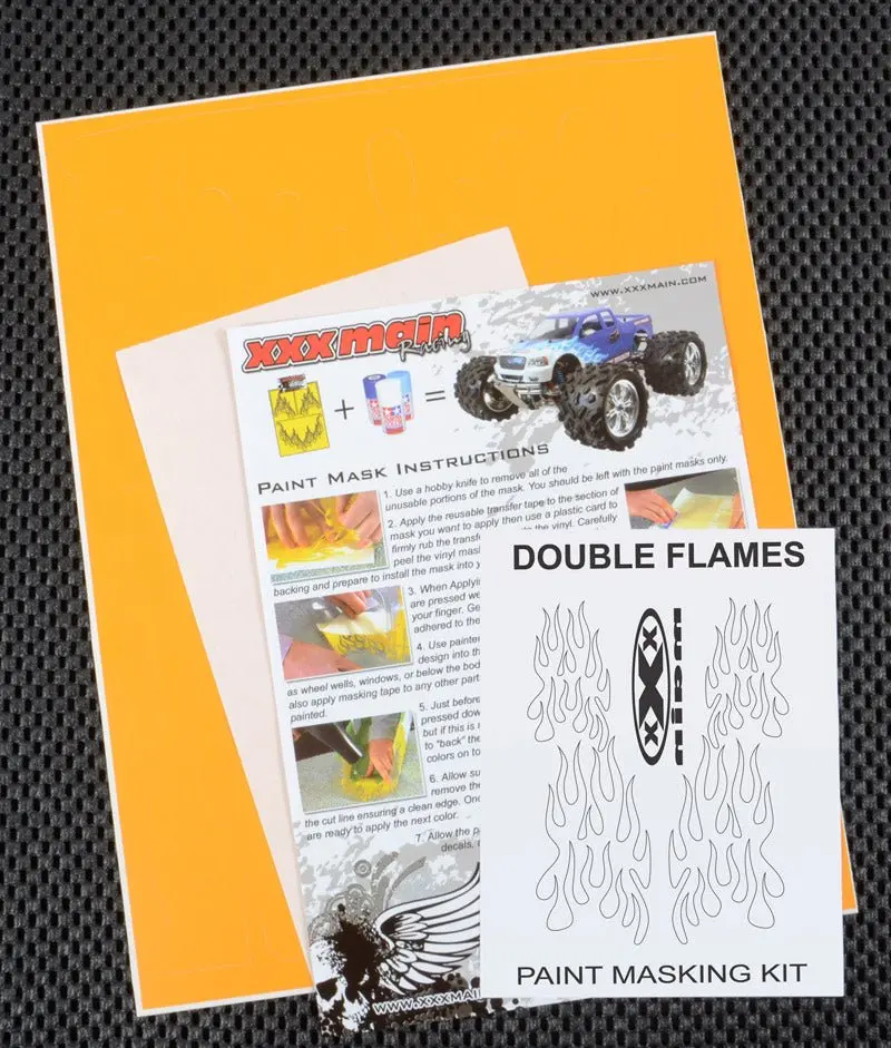 Xxx Main Racing - Double Flames Paint Mask 1