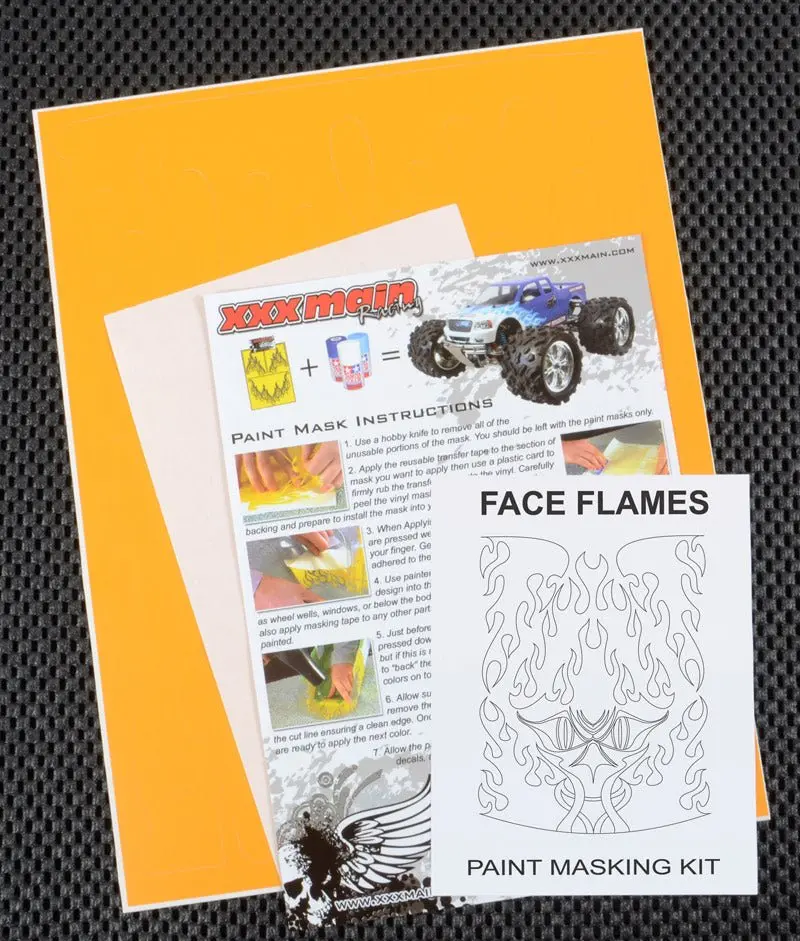 Xxx Main Racing - Face Flames Paint Mask 1