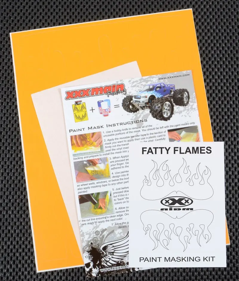 Xxx Main Racing - Fatty Flames Paint Mask 1