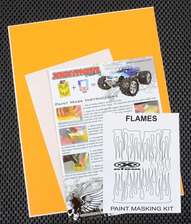 Xxx Main Racing - Flames Paint Mask 1
