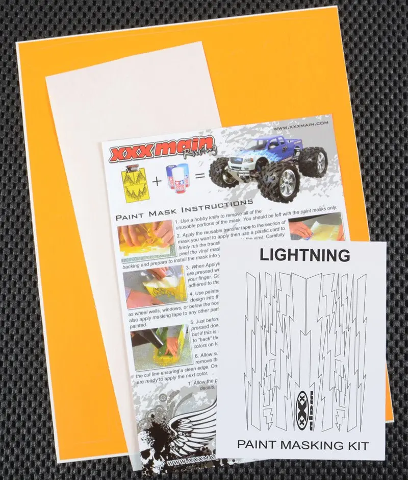 Xxx Main Racing - Lightning Bolts Paint Mask 1