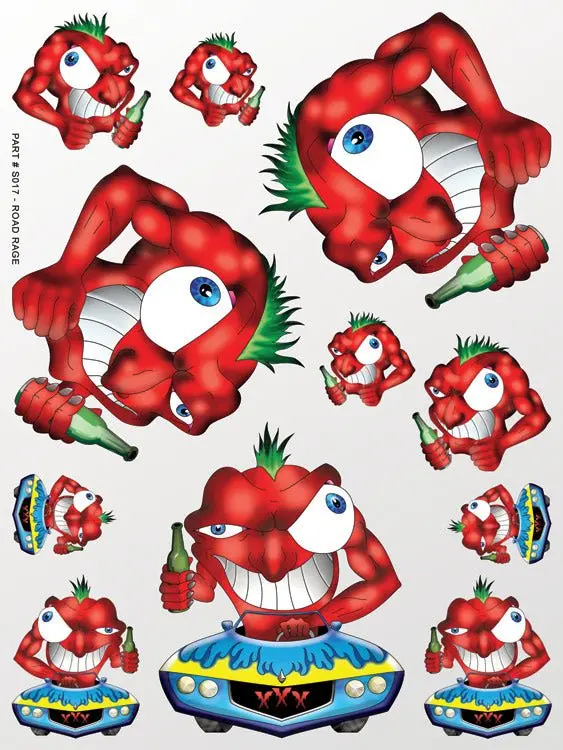 Xxx Main Racing - Road Rage Sticker Sheet 1