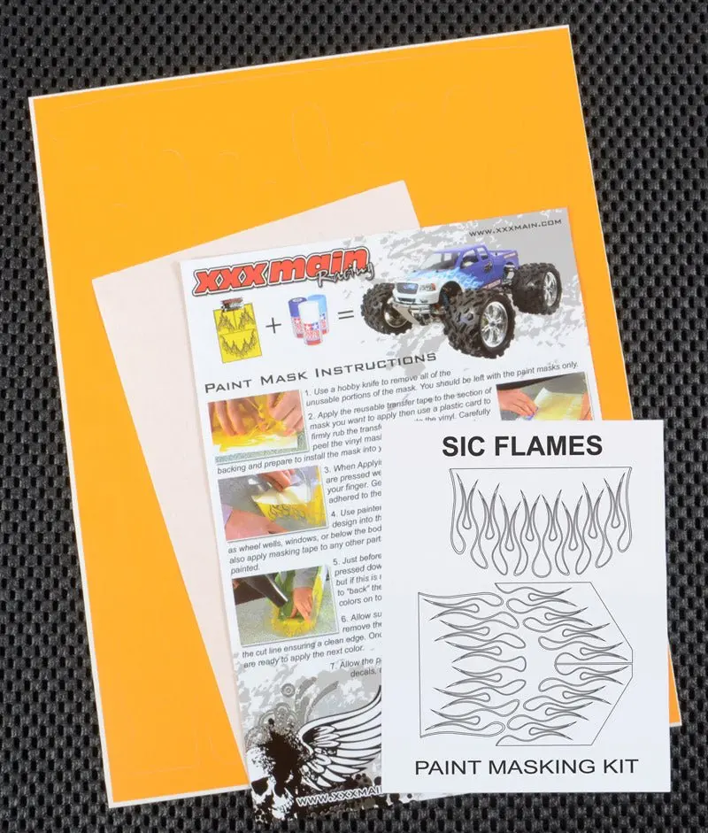 Xxx Main Racing - Sic Flames Paint Mask 1