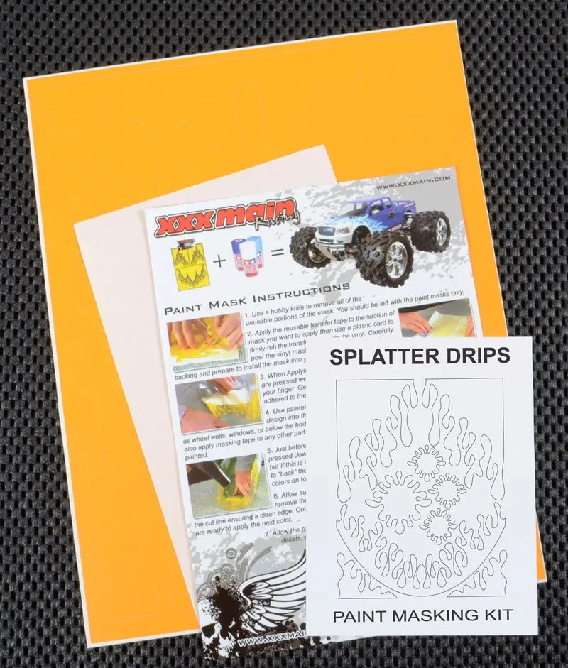 Xxx Main Racing - Splatter Drips Paint Mask 1