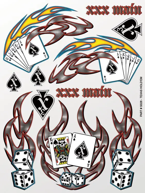 Xxx Main Racing - Texas Hold'em Sticker Sheet 1
