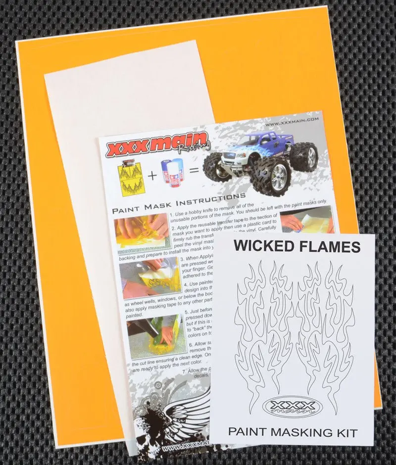 Xxx Main Racing - Wicked Flames Paint Mask 1