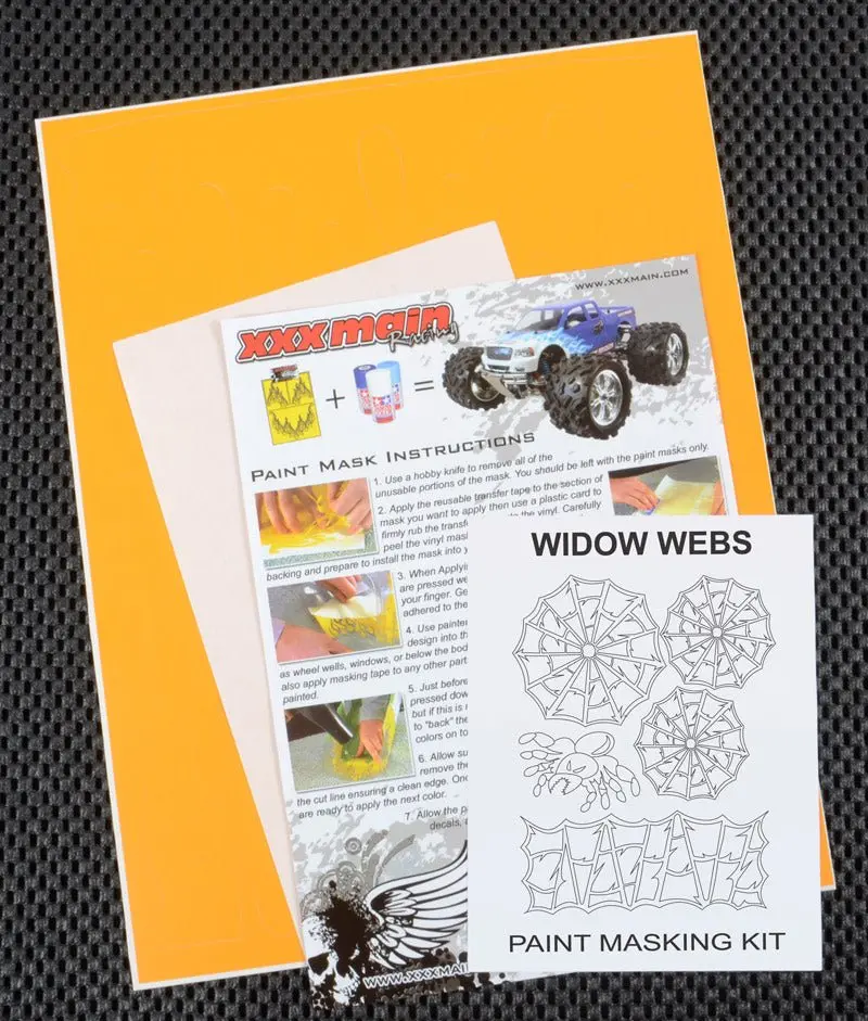 Xxx Main Racing - Widow Webs Paint Mask 1