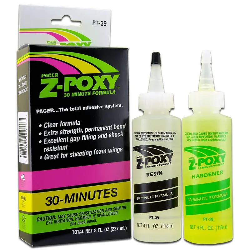 Zap Glue - Z-Poxy 30 Minute Formula 8Oz 1