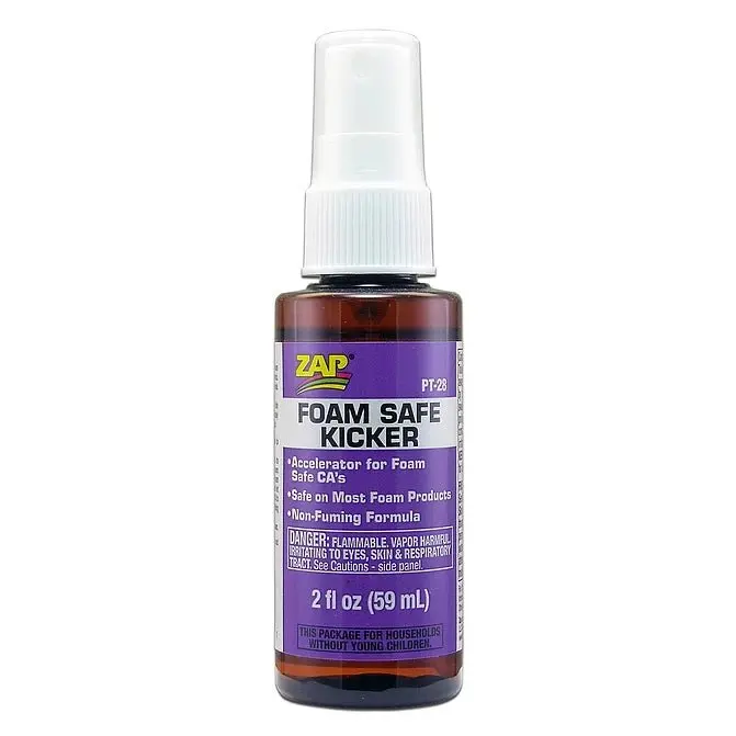 Zap Glue - Zap Foam Safe Kicker 2Oz Pump Spray Bottle 1