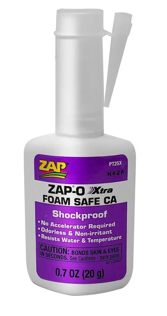 Zap Glue - Zap-O Xtra Foam Safe Ca 20-Gram Bottle 1