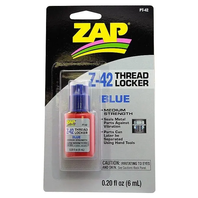 Zap Glue - Zap Z-42 Blue Thread Locker 0.2Oz Bottle 1