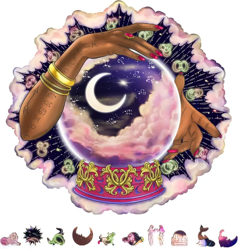 Zenchalet Puzzles - Crystal Ball Wooden Jigsaw Puzzle, 500 Pcs 1