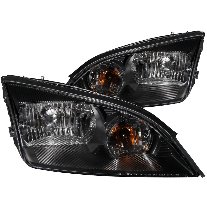 Anzo Usa Crystal Headlight Assembly – Clear Lens, Black Housing (Pair) 1