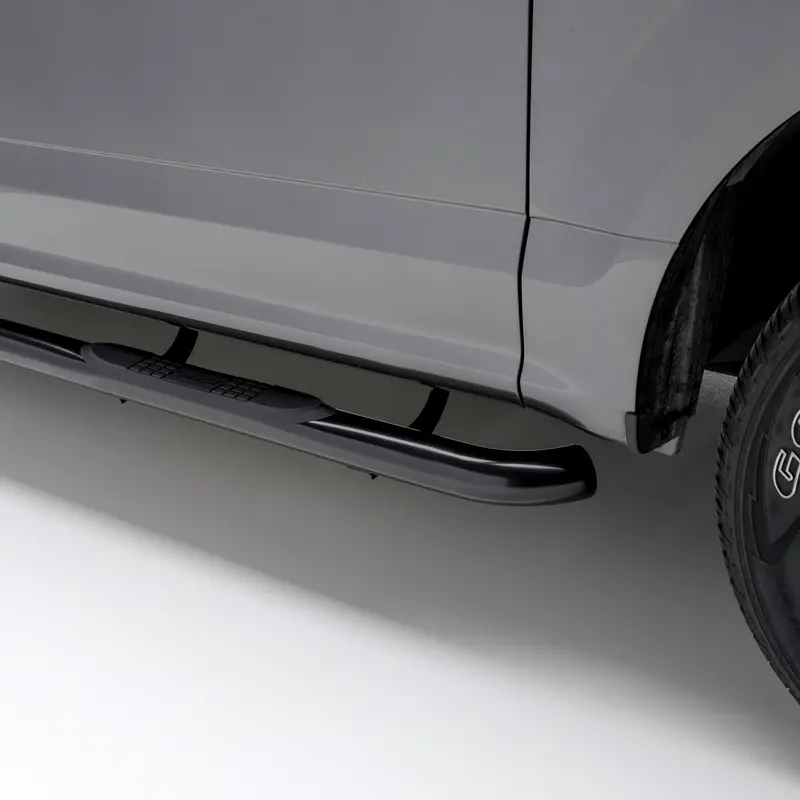 Aries 204075 3" Round Black Side Bars – Heavy-Duty Steel, Fit Select Hummer H2 Models 1
