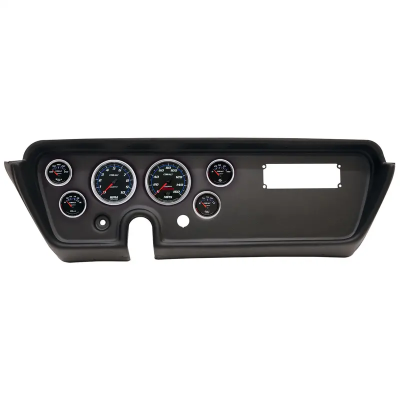 Autometer 2113-05 Direct-Fit Dash Mount Kit For 1967 Pontiac Gto & Lemans (3.375" × 2 + 2.0625" × 4) – Cobalt Finish 1
