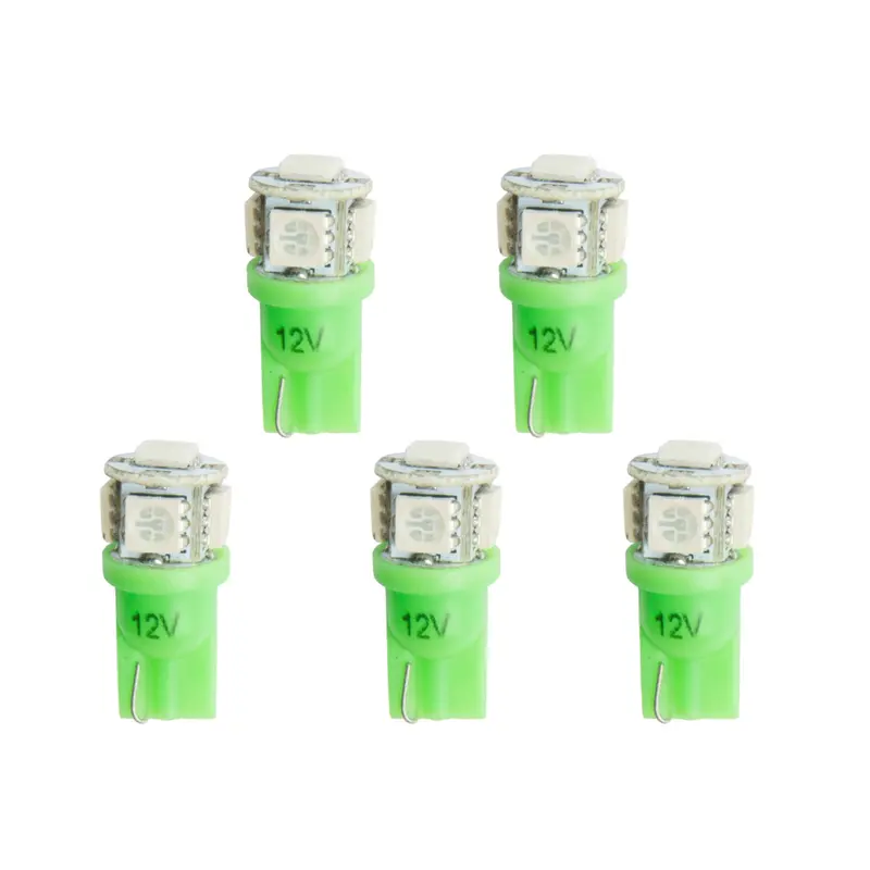 Autometer 3285-K Green T3 Wedge Led Bulb Pack – 5 Count 1