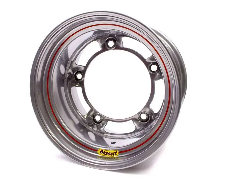 Bassett 50Sr3S 15X10 Silver Spun Wheel – 5-Lug Pattern 1