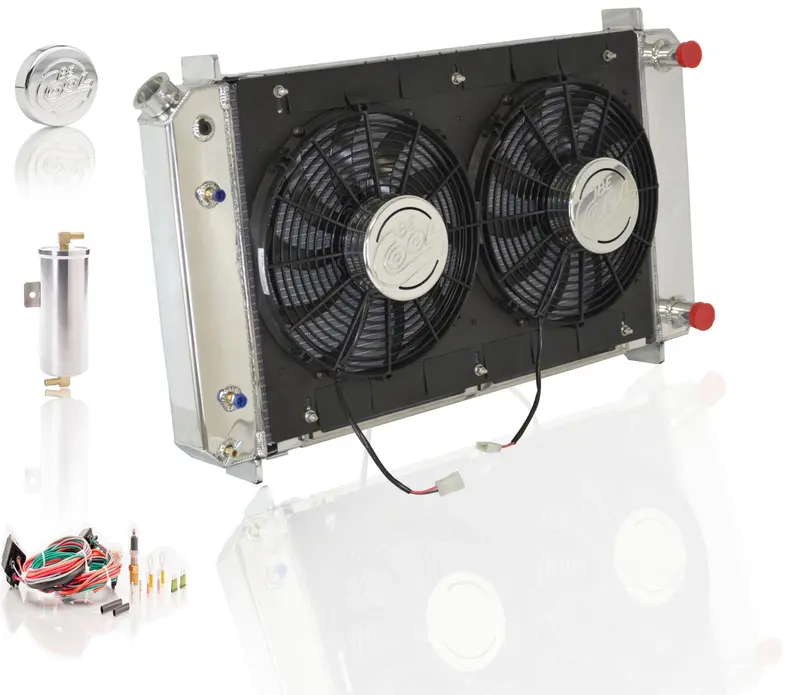 Be Cool 83313 Polished Aluminum Radiator Module – Factory-Fit For 1973–1987 Chevrolet/Gmc C/K Series (½-, ¾-, 1-Ton, Auto Trans, Up To 1000 Hp) 1