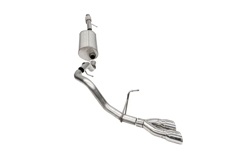 Corsa Performance 21125 Cat-Back Exhaust System – 3-Inch Single-Side Exit With Dual 4-Inch Tips 1