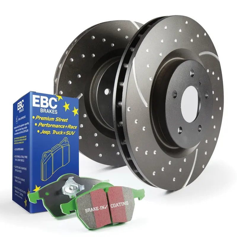 Ebc Brakes S10Kr1086 Greenstuff 2000 Pad Kit With Gd Drilled Rotors 1