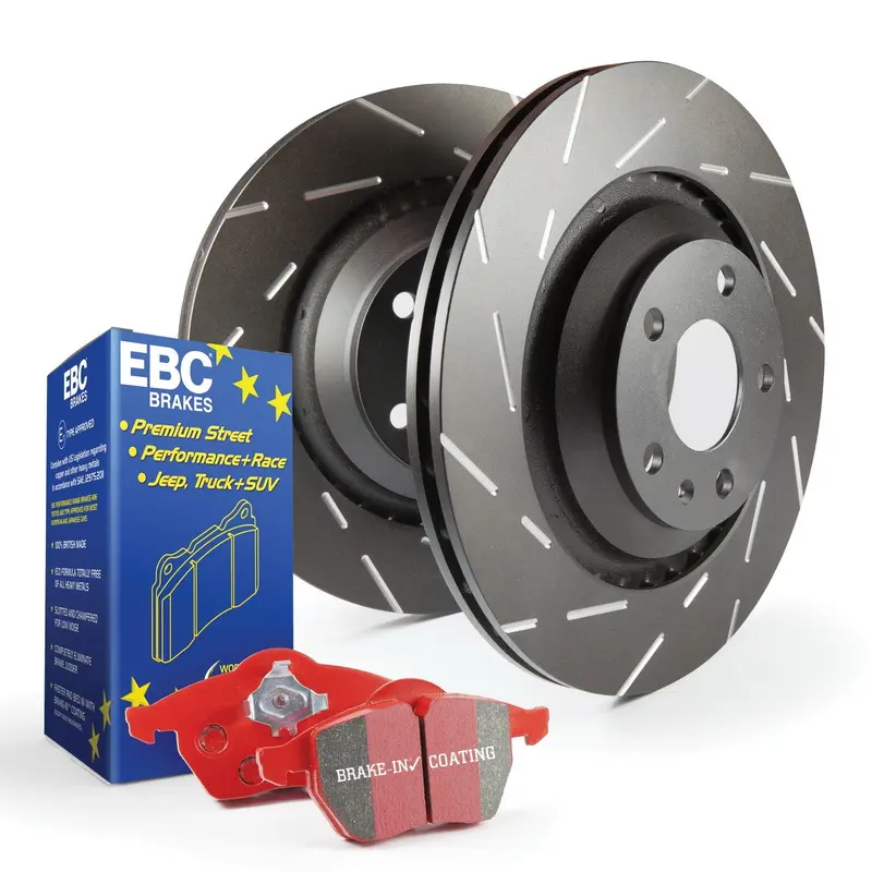 Ebc Brakes S4Kf1879 Street Performance Brake Kit – Redstuff Pads + Usr Rotors 1